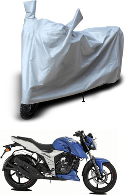 PAGORA Waterproof Two Wheeler Cover for TVS(Apache RTR 160 4V, Silver)