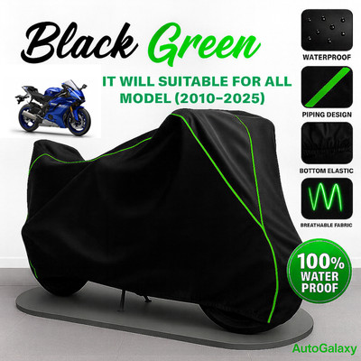 AutoGalaxy Waterproof Two Wheeler Cover for Yamaha(YZF R25, Black)