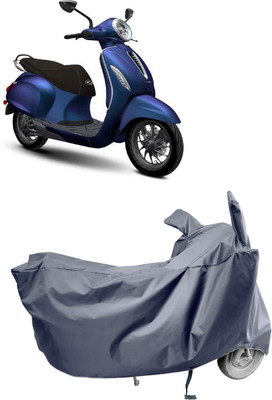 Amexride Two Wheeler Cover for Bajaj(Chetak, Grey)