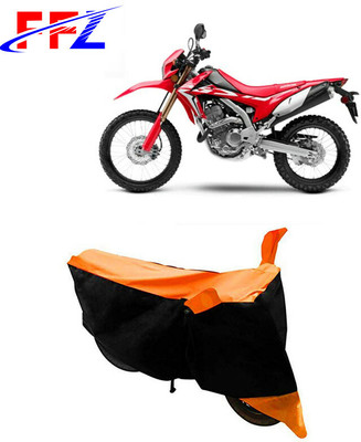 FFZ Waterproof Two Wheeler Cover for Honda(CRF 250 L, Black, Orange)