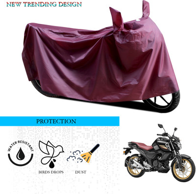 ANTHUB Waterproof Two Wheeler Cover for Yamaha(FZ S V3, Maroon)