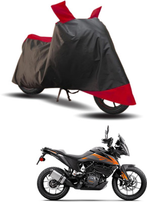 KEDIT Two Wheeler Cover for KTM(390 Adventure BS6, Red, Black)