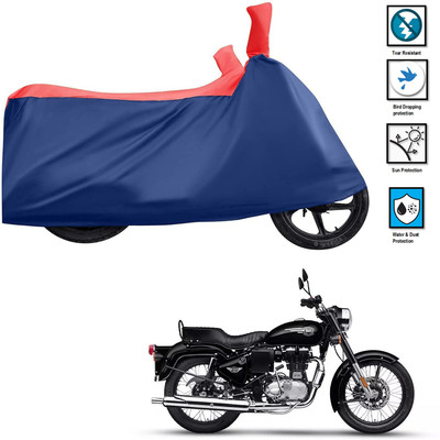 CODOKI Waterproof Two Wheeler Cover for Royal Enfield(Bullet 350 Twinspark, Red)