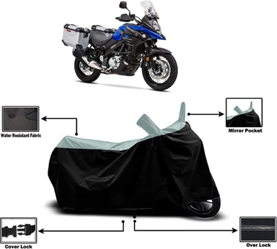 Amexride Two Wheeler Cover for Suzuki(V-Strom 650 XT, Multicolor)