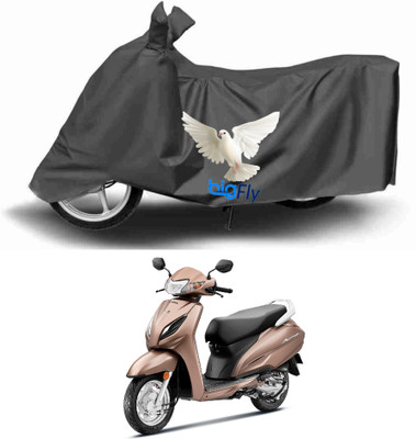 BigFly Two Wheeler Cover for Honda(Activa 6G, Grey)