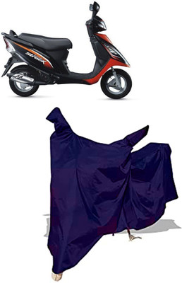 Amexride Two Wheeler Cover for TVS(Scooty Streak, Blue)