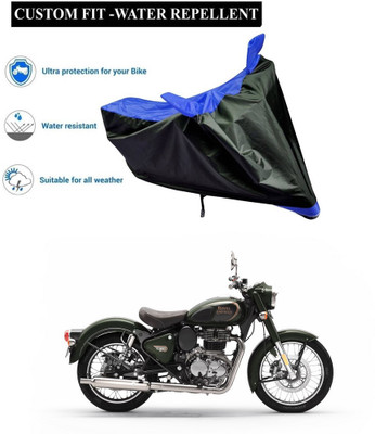 CODOKI Waterproof Two Wheeler Cover for Royal Enfield(Standard 350, Blue)