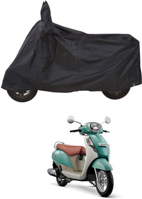 PAGORA Waterproof Two Wheeler Cover for Suzuki(New Access 125, Black)
