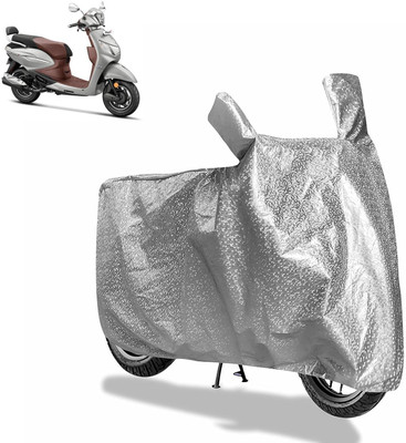aksmit Waterproof Two Wheeler Cover for Hero(Silver)