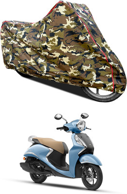 AutoGalaxy Waterproof Two Wheeler Cover for Yamaha(Fascino 125 FI, Yellow)