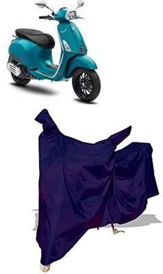 Amexride Two Wheeler Cover for Piaggio(Vespa, Blue)