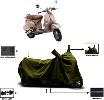 Amexride Two Wheeler Cover for LML(Star Euro 150, Green)