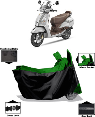 Amexride Two Wheeler Cover for TVS(Jupiter classic, Green)