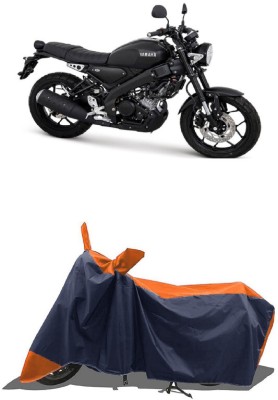 SUGASHRI Waterproof Two Wheeler Cover for Yamaha(XSR155, Orange, Blue)