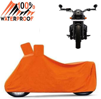Autoinnovation Waterproof Two Wheeler Cover for JAWA(Perak, Orange)
