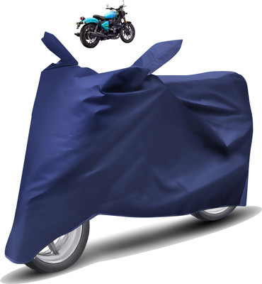 Caronix Two Wheeler Cover for Royal Enfield(Blue)