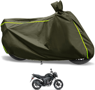 Euro Care Waterproof Two Wheeler Cover for Honda(CB Trigger, Green)