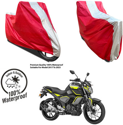 AutoGalaxy Waterproof Two Wheeler Cover for Hero(CD Dawn, Silver, Red)