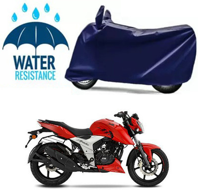 Furious3D Two Wheeler Cover for TVS(Apache RTR 160 4V, Blue)