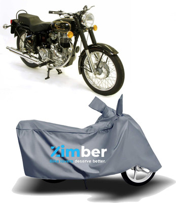 THE REAL ARV Two Wheeler Cover for Royal Enfield(Bullet 500, Grey)
