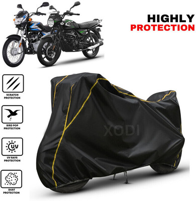 xodi Waterproof Two Wheeler Cover for Bajaj(CT100, Black, Yellow)