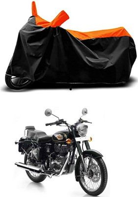 VESMEI Two Wheeler Cover for Royal Enfield(Electra 5S, Orange)