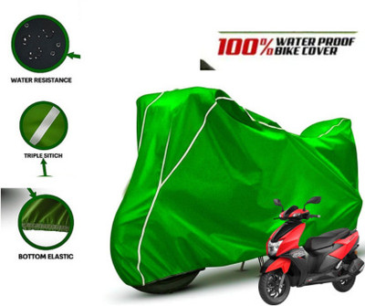 pocket bazar Waterproof Two Wheeler Cover for TVS(NTORQ, Green, White)