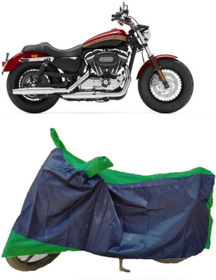 ANTOFY Two Wheeler Cover for Harley Davidson(1200 Custom, Multicolor)