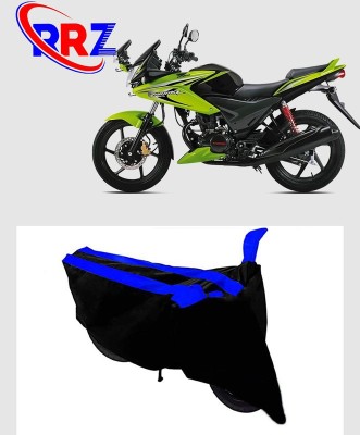 RRZ Waterproof Two Wheeler Cover for Honda(CBF Stunner, Black, Blue)