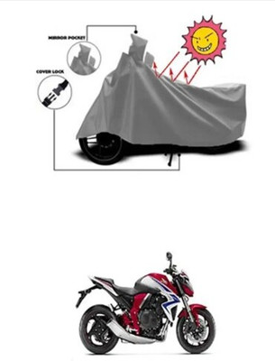 Tritika Waterproof Two Wheeler Cover for Honda(CBR650R, Grey)