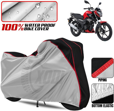 xodi Waterproof Two Wheeler Cover for TVS(Raider, Silver, Black)