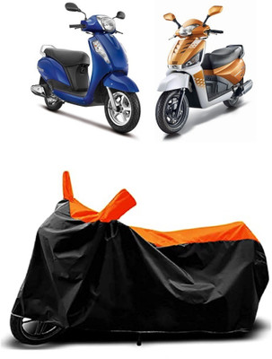 VESMEI Two Wheeler Cover for Mahindra(Gusto 125, Orange)