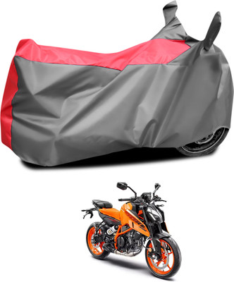 CODOKI Waterproof Two Wheeler Cover for KTM(Duke 390, Grey, Red)