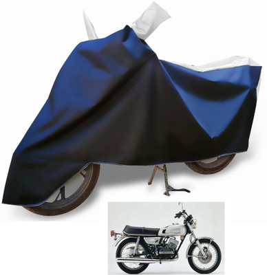 Euro Care Waterproof Two Wheeler Cover for Yamaha(RD 350, Silver, Blue)