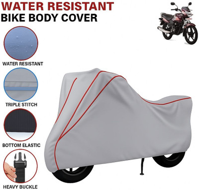 Auto Udaan Waterproof Two Wheeler Cover for TVS(Sport, Grey, Red)