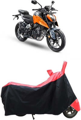CRONEX Waterproof Two Wheeler Cover for KTM(250 Duke, Black, Red)