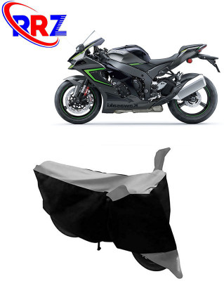 RRZ Waterproof Two Wheeler Cover for Kawasaki(Ninja ZX 10R, Black, Grey)