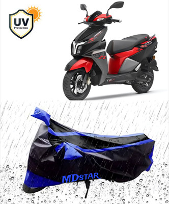 Mdstar Waterproof Two Wheeler Cover for TVS(Ntorq 125, Blue)