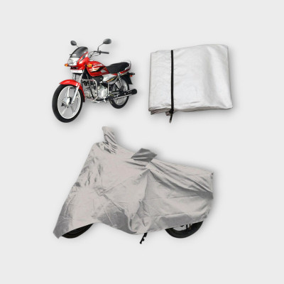 NIA DK STORE Two Wheeler Cover for Yamaha(Silver)