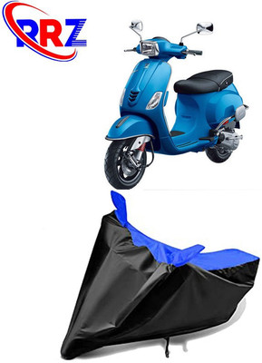 RRZ Waterproof Two Wheeler Cover for Vespa(Piaggio Vespa, Black, Blue)