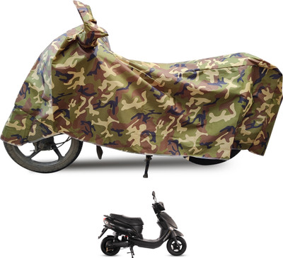Euro Care Waterproof Two Wheeler Cover for Hero(Electric Photon, Black)