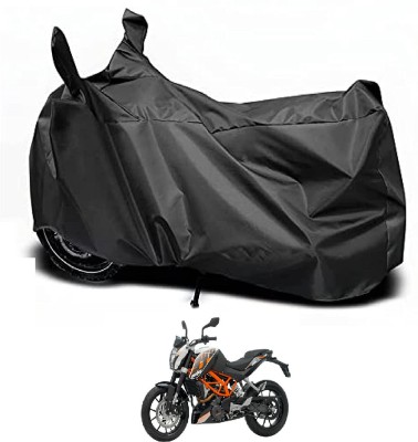 Auto Hub Waterproof Two Wheeler Cover for KTM(Duke 390, Black)