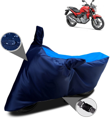 AutoRash Waterproof Two Wheeler Cover for Honda(CB Twister, Blue)