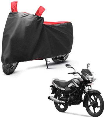 sowelar Waterproof Two Wheeler Cover for TVS(Sport, Black, Red)
