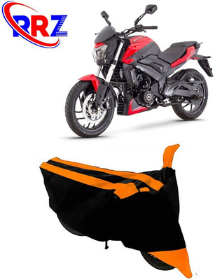RRZ Waterproof Two Wheeler Cover for Bajaj(Dominar 250, Black, Orange)