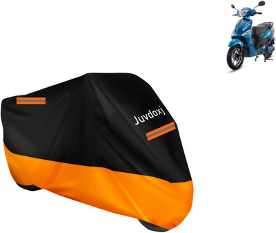 Juvdoxj Waterproof Two Wheeler Cover for Hero Electric(Electric Optima DX, Orange)