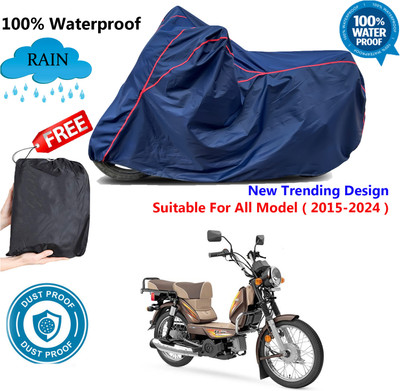 AUTOCAD Waterproof Two Wheeler Cover for TVS(XL 100 Heavy Duty, Blue, Red)