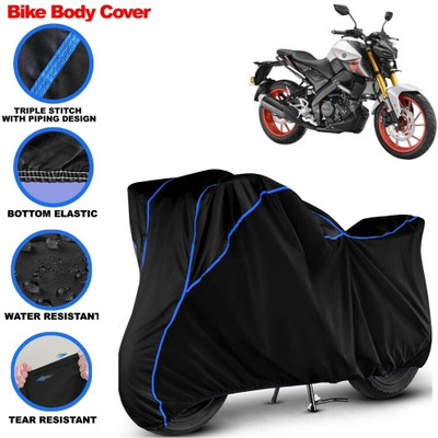 Grizzly Two Wheeler Cover for Yamaha(MT 15, Black, Blue)