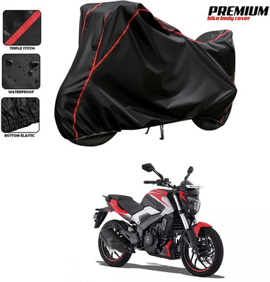 DeepShakshi AUTOMOTIVE Two Wheeler Cover for Bajaj(Dominar 250, Black, Red)