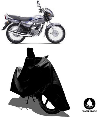Amexride Waterproof Two Wheeler Cover for TVS(Victor Edge, Black)